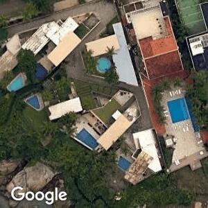 Imagem de satélite: Casa de Pelé - Guarujá/SP