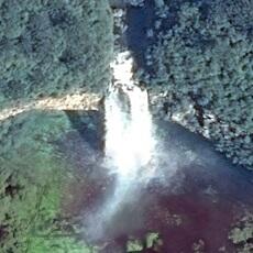 Imagem de satélite: Cascata do Caracol - Canela/RS