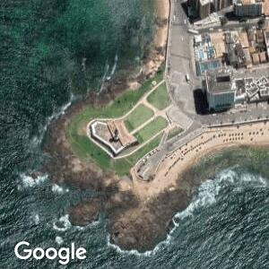 Imagem de satélite: Farol da Barra - Salvador/BA