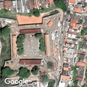 Imagem de satélite: Forte do Barbalho (Forte de Nossa Senhora do Monte do Carmo) - Salvador/BA