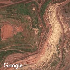 Imagem de satélite: Mina de Ferro Carajás - Vale do Rio Doce - Parauapebas/PA