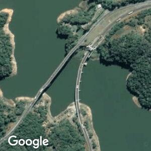 Imagem de satélite: Ponte da Represa do Capivari - BR-116 - Campina Grande do Sul/PR