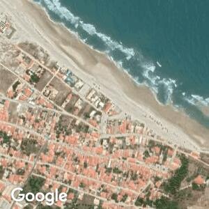 Imagem de satélite: Praia da Barra de Sucatinga - Litoral Leste - CE