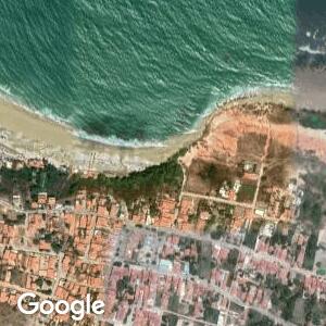 Imagem de satélite: Praia da Lagoinha - Paraipaba/CE