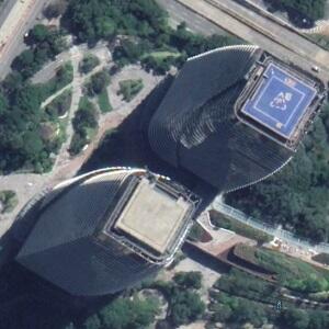 Imagem de satélite: Sede da Microsoft no Brasil - São Paulo Corporate Towers - São Paulo/SP