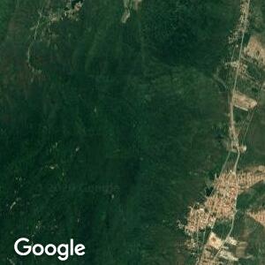 Imagem de satélite: Serra da Aratanha - Local da Queda do Avião da VASP 168 - Pacatuba/CE