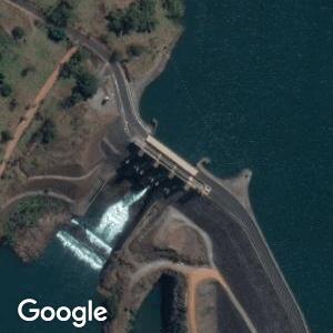 Imagem de satélite: Usina Hidrelétrica Amador Aguiar I - Araguari/MG