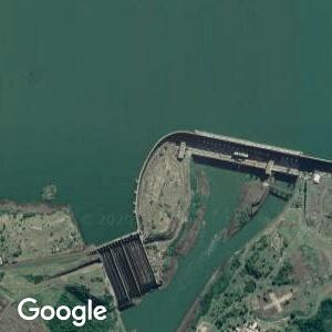 Imagem de satélite: Usina Hidrelétrica de Itaipu - Foz do Iguaçu/PR