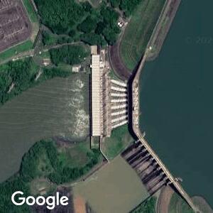 Imagem de satélite: Usina Hidrelétrica de Marimbondo - Fronteira/MG