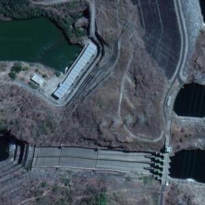 Imagem de satélite: Usina Hidrelétrica Emborcação - Araguari/MG