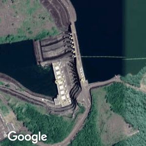 Imagem de satélite: Usina Hidrelétrica Salto Osório - São Jorge do Oeste/PR
