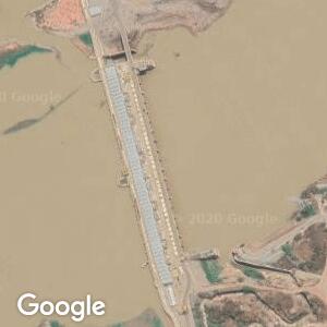 Imagem de satélite: Usina Hidrelétrica Santo Antônio - Porto Velho/RO