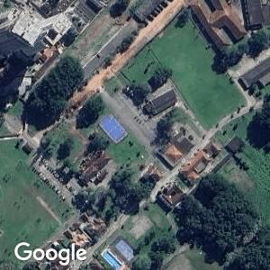 Imagem de satélite de 2º GAAAe - Grupo de Artilharia Antiaérea - Fortaleza de Itaipu em Praia Grande, São Paulo