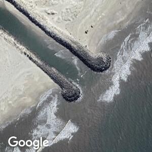 Imagem de satélite de Barra do Chuí em Barra do Chuí, Rio Grande do Sul