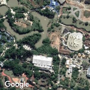 Imagem de satélite de Beto Carrero World em Penha, Santa Catarina