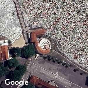 Imagem de satélite de Forte São Francisco Xavier da Barra em Vila Velha, Espírito Santo