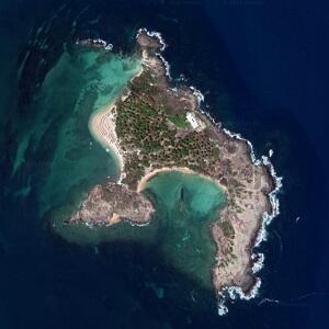 Imagem de satélite: Ilha de Santo Aleixo - Sirinhaém/PE