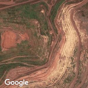 Imagem de satélite de Mina de Ferro Carajás - Vale do Rio Doce em Parauapebas, Pará