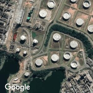 Imagem de satélite: RECAP - Refinaria de Capuava - Mauá/SP