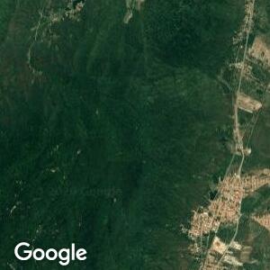 Imagem de satélite de Serra da Aratanha - Local da Queda do Avião da VASP 168 em Pacatuba, Ceará