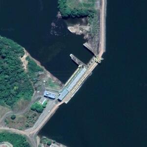 Imagem de satélite: Usina Hidrelétrica de Samuel - Candeias do Jamari/RO